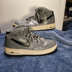 Nike Air Force 1 Cool Gray 315123-026 High Top Sneakers Mens Size 12 UK11